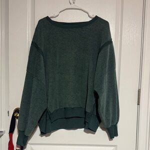American Eagle Outfitters Dark Green Crew Neck Sweater